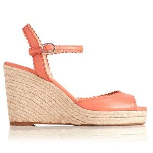 LK Bennett - Seve Leather Espadrille Wedges - 8.5